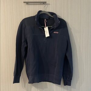 Vineyard Vines Navy Quarter-Zip Sweatshirt